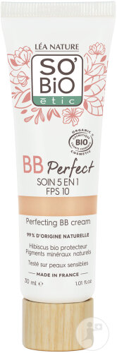 So'Bio Étic BB Perfect Soin 5en1 IP10 15 Très Clair Bio Tube 30ml