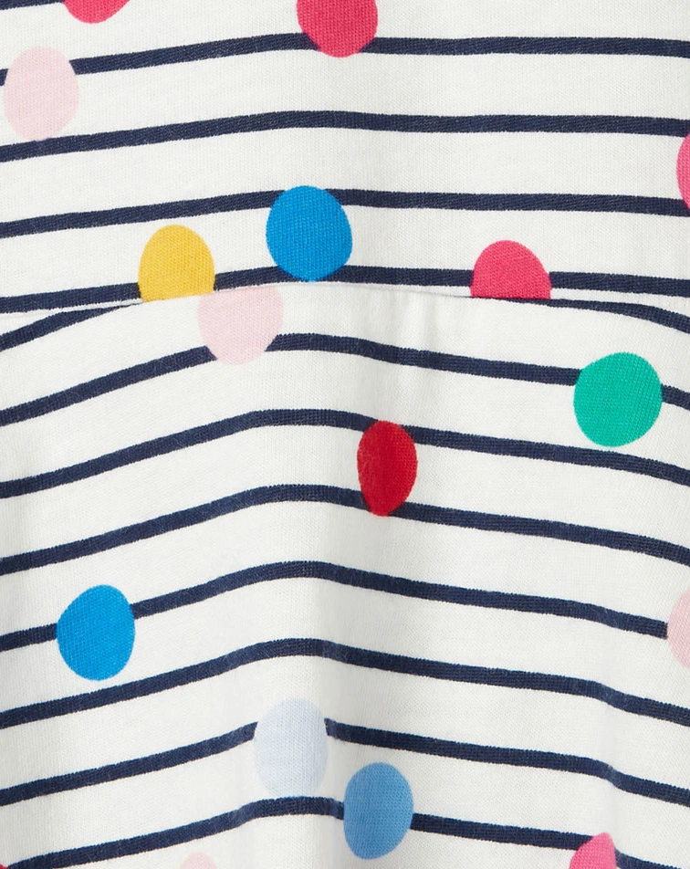 Langarmkleid IONA BABY SPOT mit Leggings in weiß