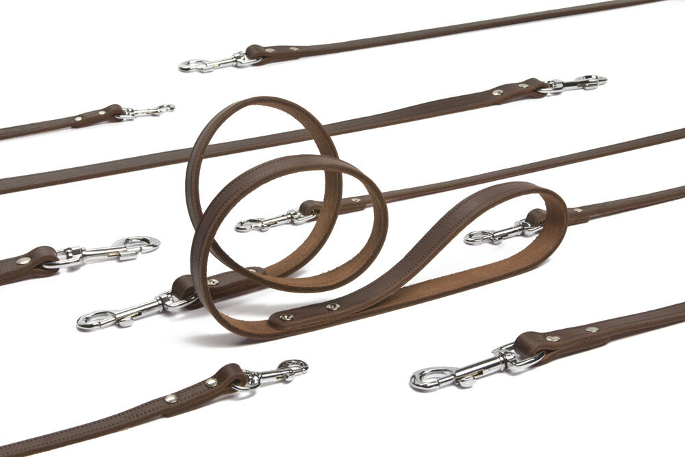 Beeztees Geniet - Hondenriem - bruin - 2 cm - 130 cm