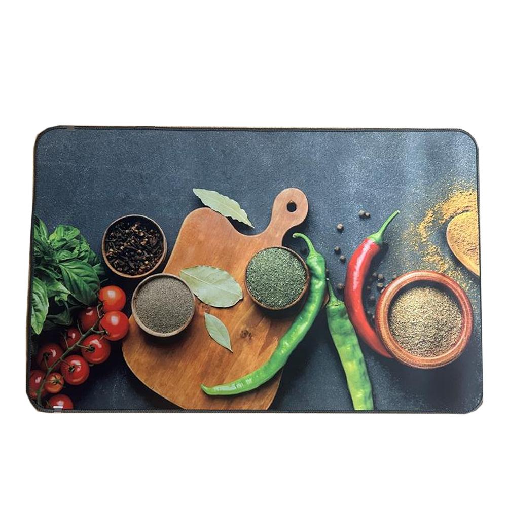 NO MARK Tapis Gris Imprimés Luance 50x80cm Home Sweet Home