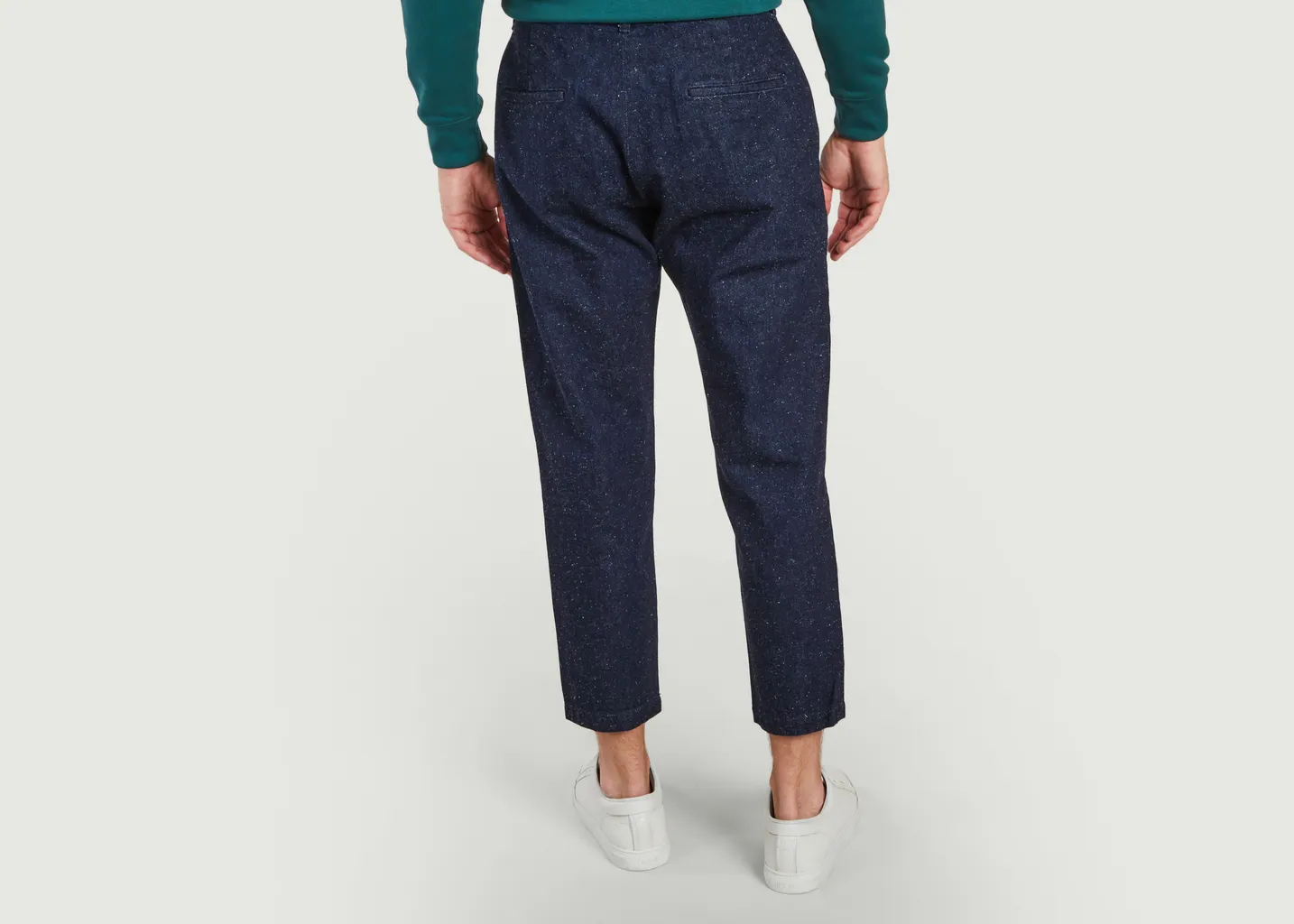 Pantalon loose en denim de coton et fibres de banane Japan Blue Jeans