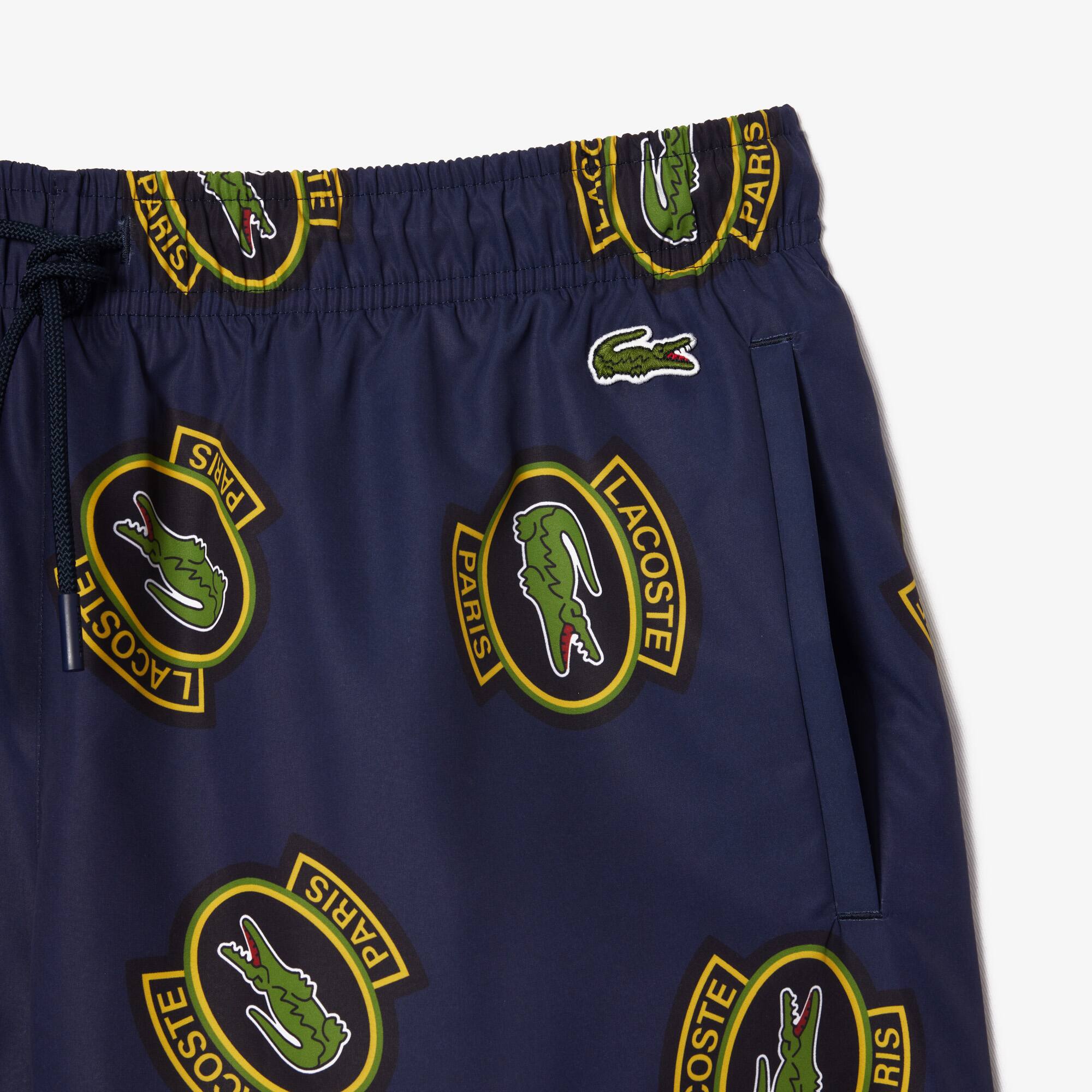 Short de bain court imprimé Maillots de bain - Bleu - Lacoste - Homme