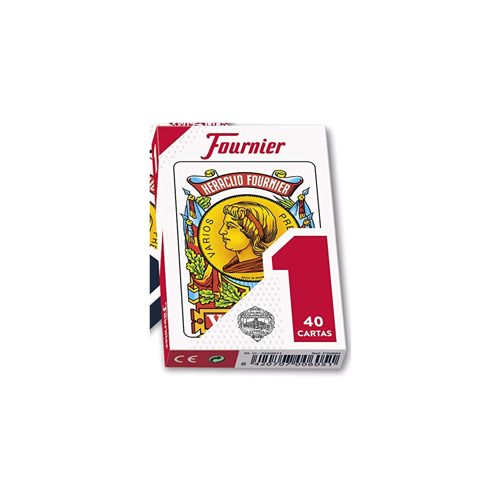 Jeu de Cartes Espagnol - 40 Cartes - Dos Rouge