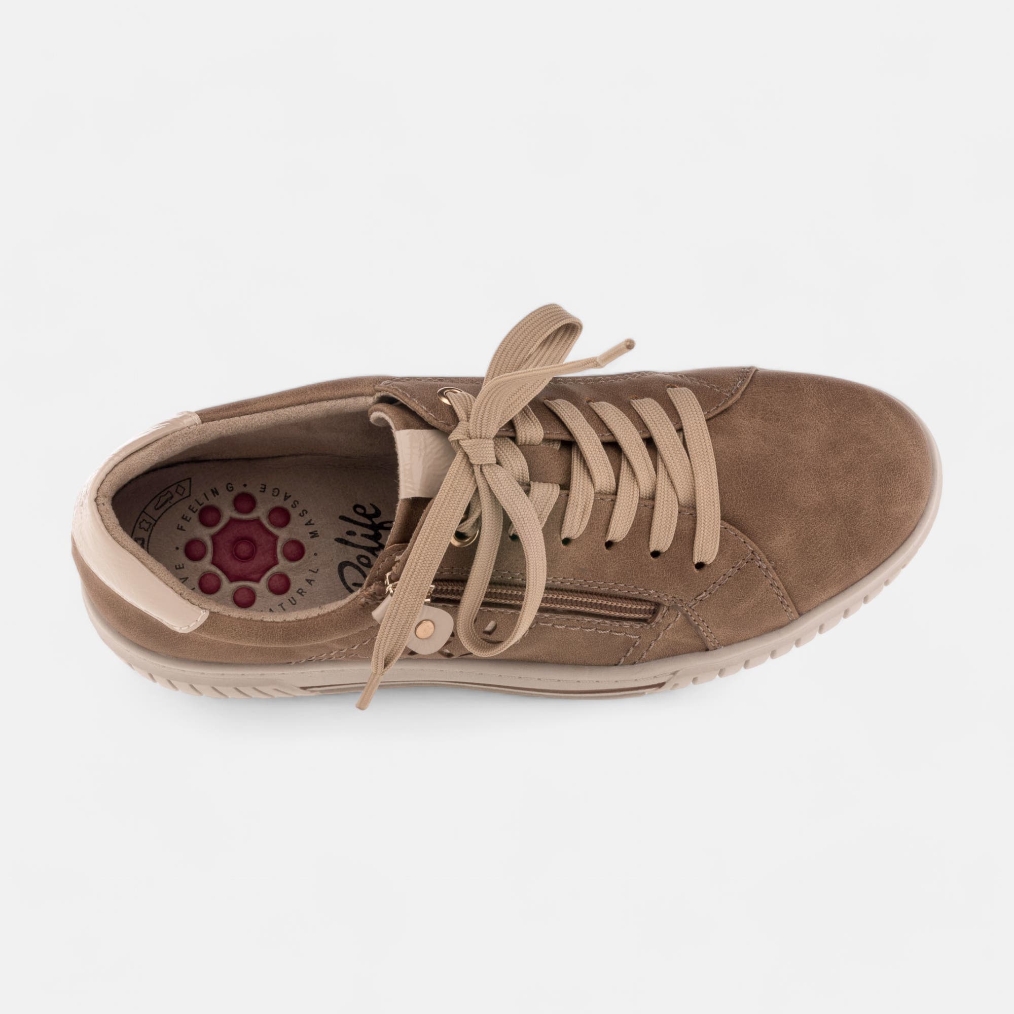 Baskets basses Femme taupe