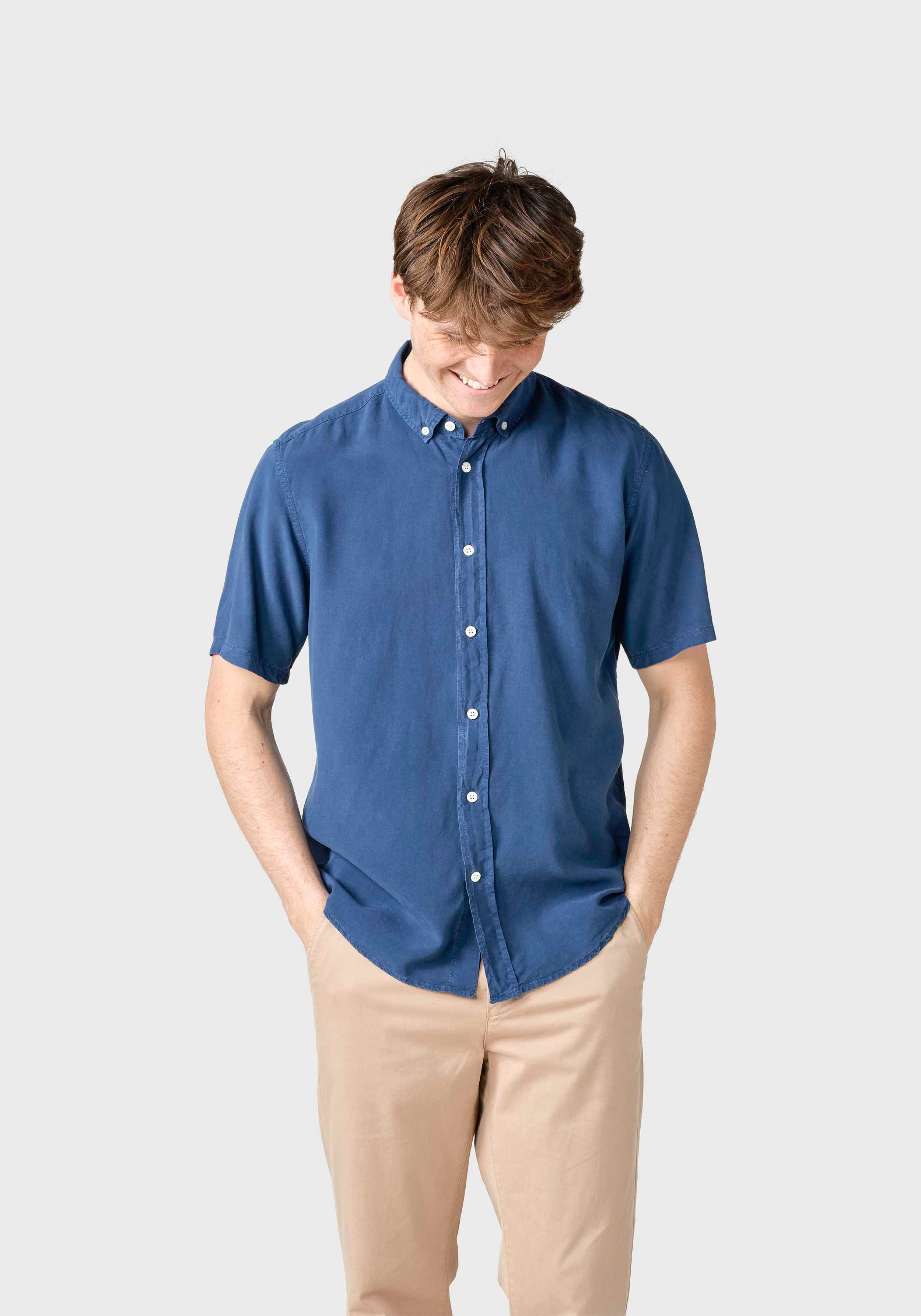 Klitmøller Collective Hemd Mikkel Lyocell Shirt Ocean