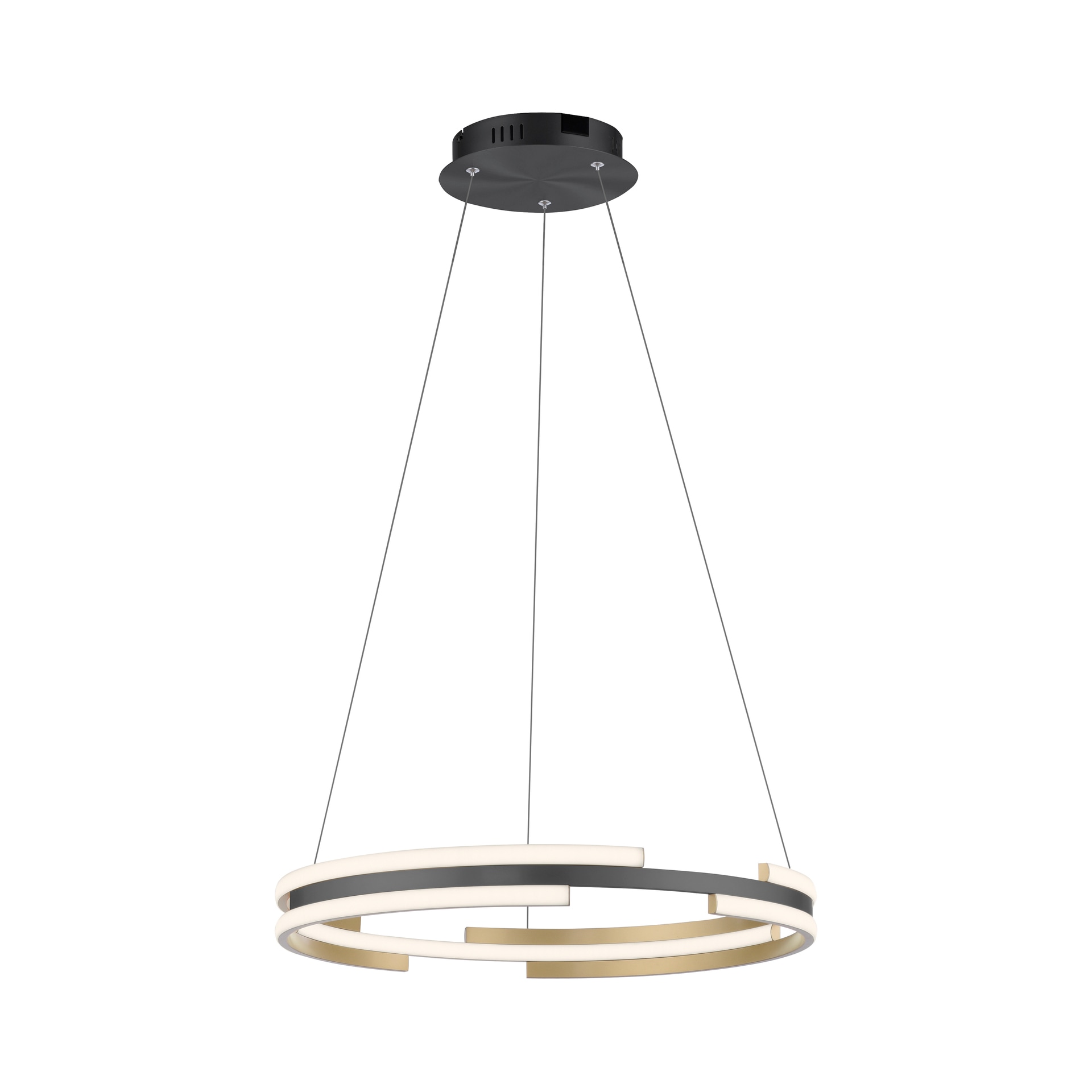 Paul Neuhaus LED Pendelleuchte Q-BELUGA Messing/ Schwarz matt