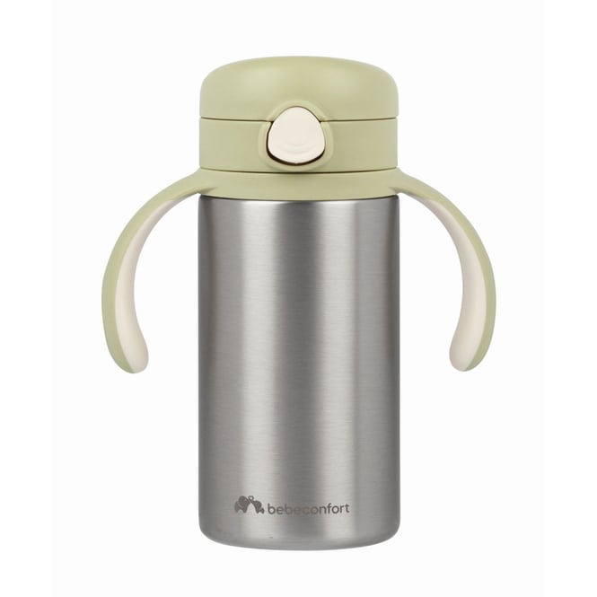 Bebeconfort - Thermobecher mit Strohhalm 280ml - grün