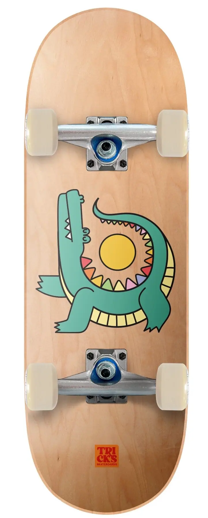 Tricks Soft Top Crocodile Komplet Skateboard - Børn Skateboards