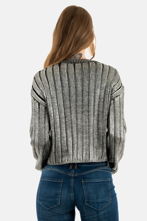 Pull hiver only kama black silver foil