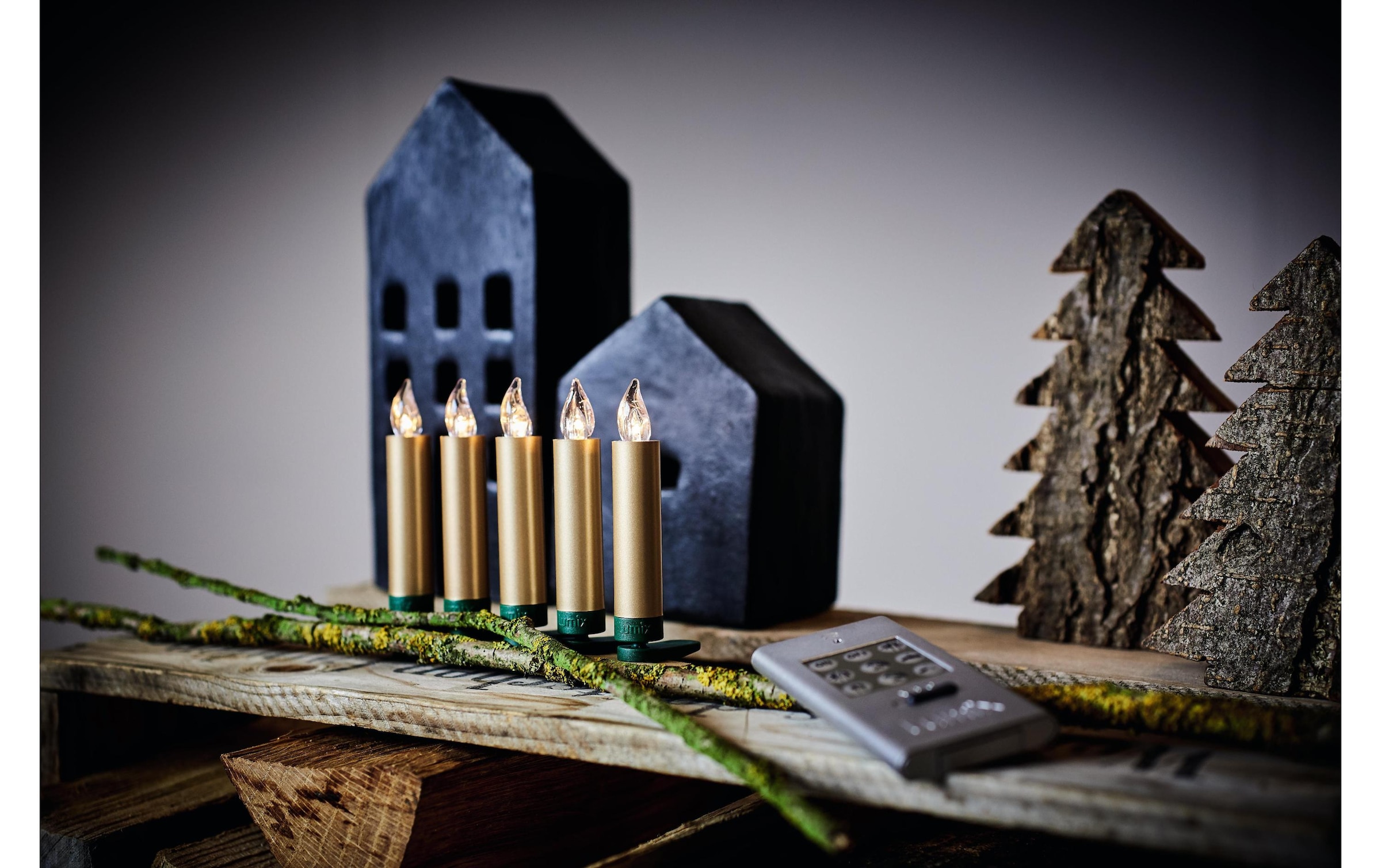 lumix LED-Christbaumkerzen »Lumix LED SuperLight Mini 12er-Starter Set« 12 Stk.-flammig