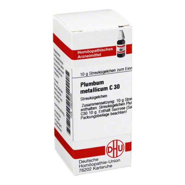 DHU Plumbum metallicum C 30 Globuli, 10 g