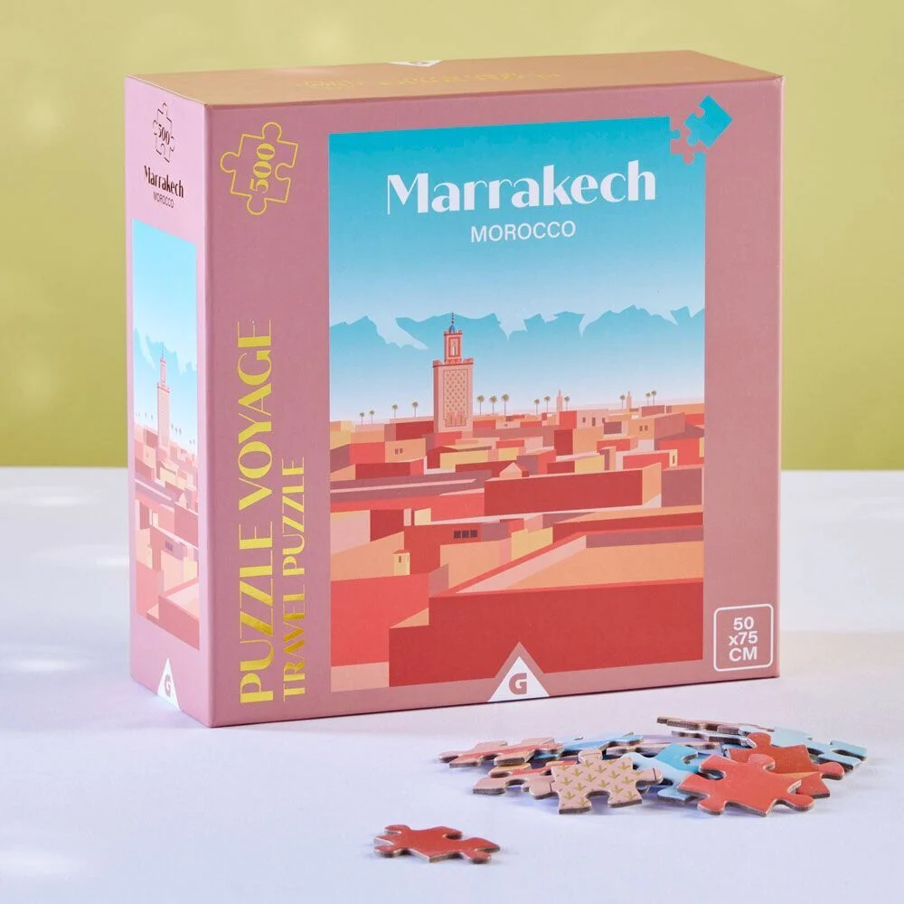 Puzzle voyage Marrakech Morocco 500 pièces 50x70cm