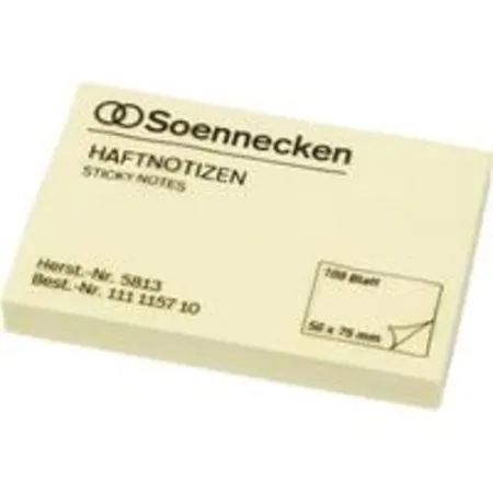 Soennecken Haftnotiz 5813 75x50mm 100Blatt gelb