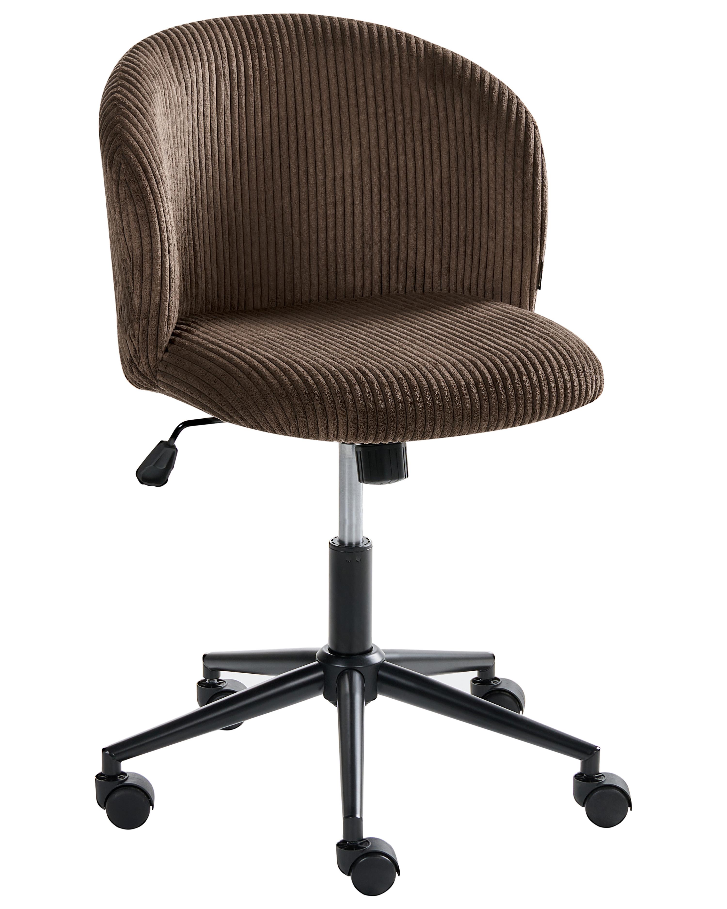 Bureaustoel MILES Corduroy Donkerbruin