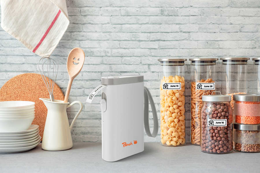 Etiketten Drucker Bluetooth Beschriftungsgerät Thermotransferdrucker Label Printer (PE110-w) - Weiss