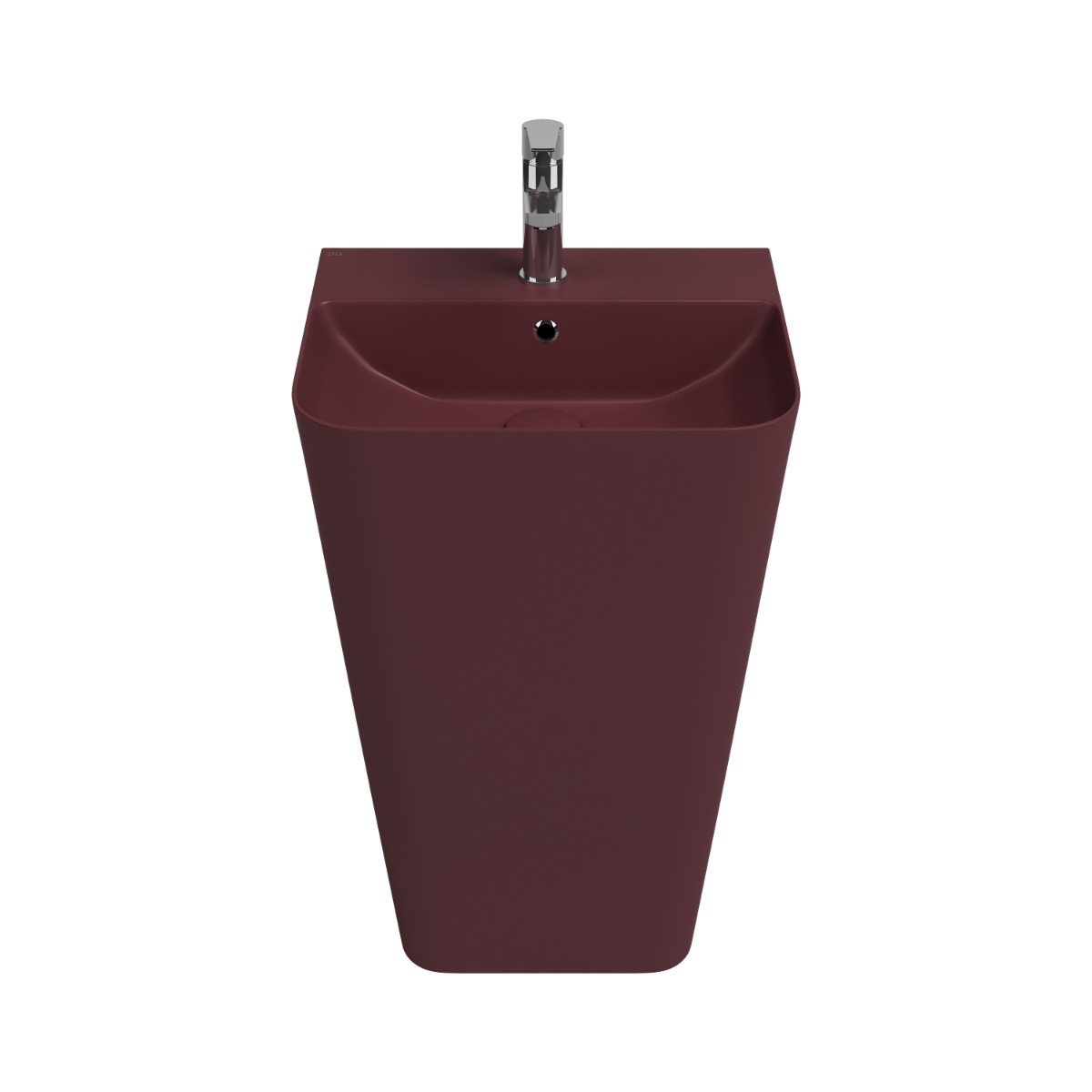 Isvea Sott Aqua staande wastafel 50cm rood