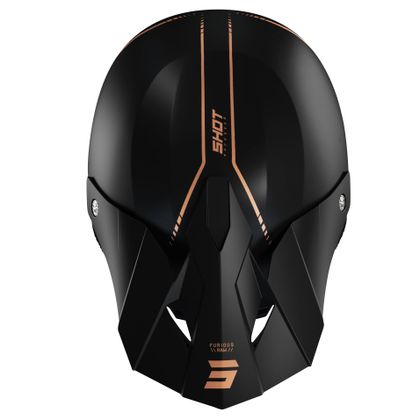 Casque cross Shot FURIOUS DRAW 3.0 - BLACK BRONZE MATT 2023 - Noir / Beige