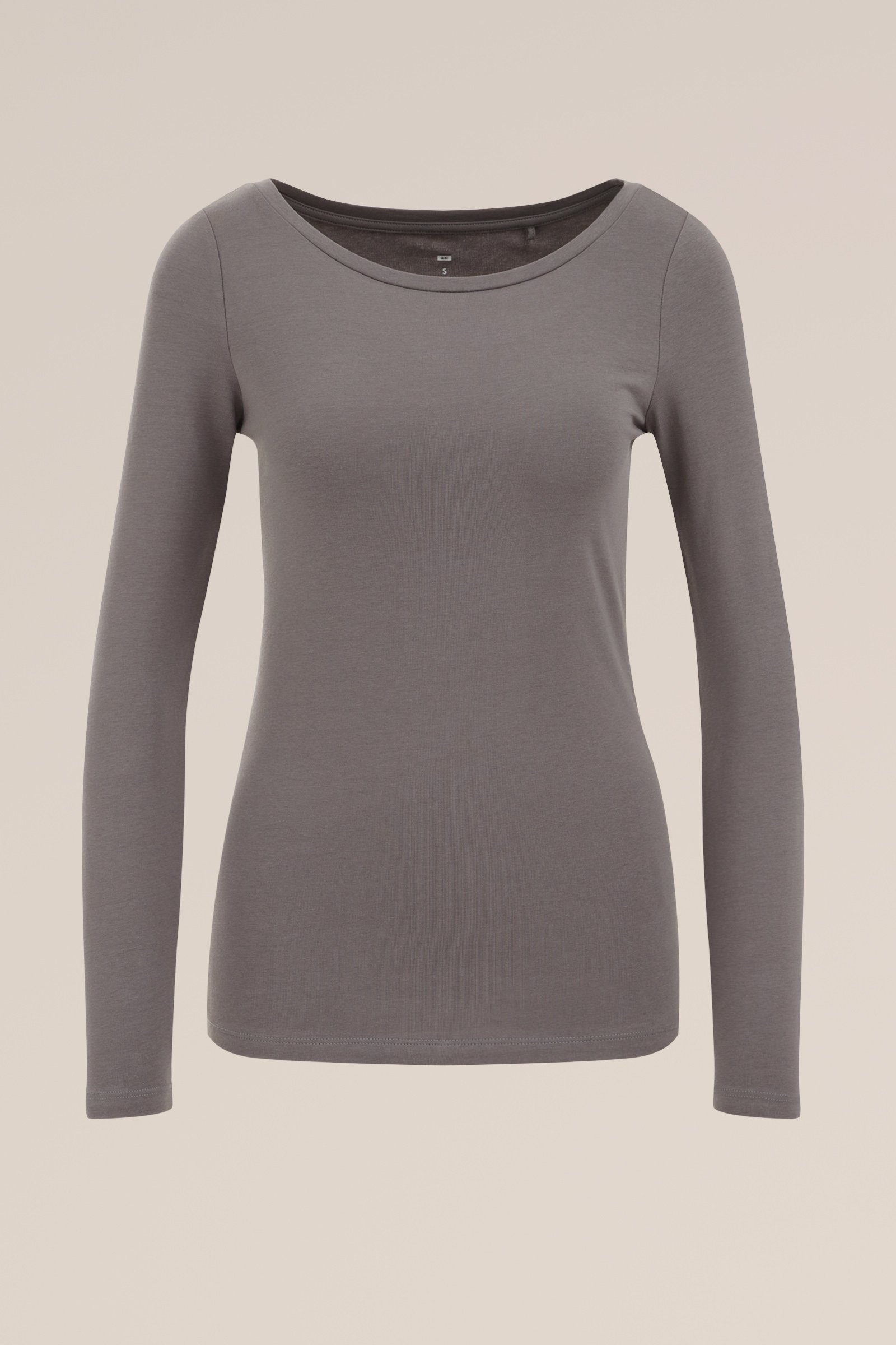 T-shirt van katoenmix WE Fashion Grijsgroen
