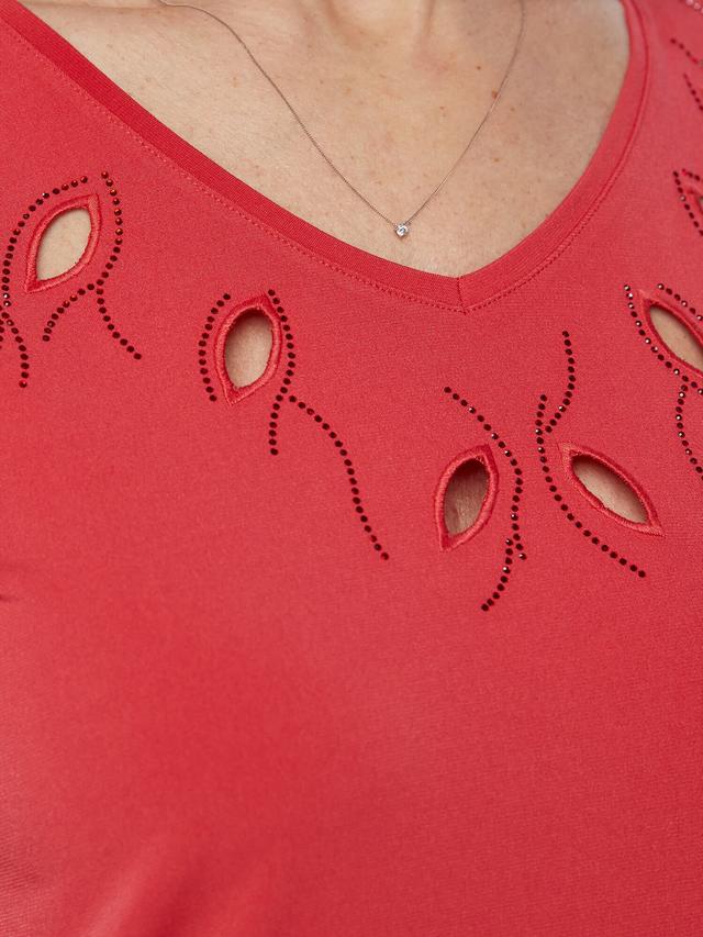 Frenchjersey Shirt mit Cut Out Effekt