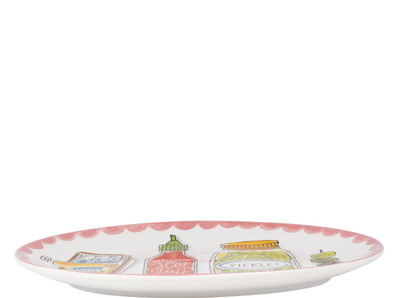 Ovaal Bord 27cm Everyday Food Icons