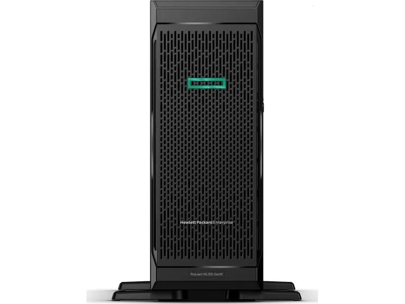 HPE ProLiant ML350 Gen10 Base - Server - tower 4U - 2-vejs - 1 x Xeon Silver 4208 / op til 3.2 GHz - RAM 16 GB - SATA/SAS - hot-swap 2.5