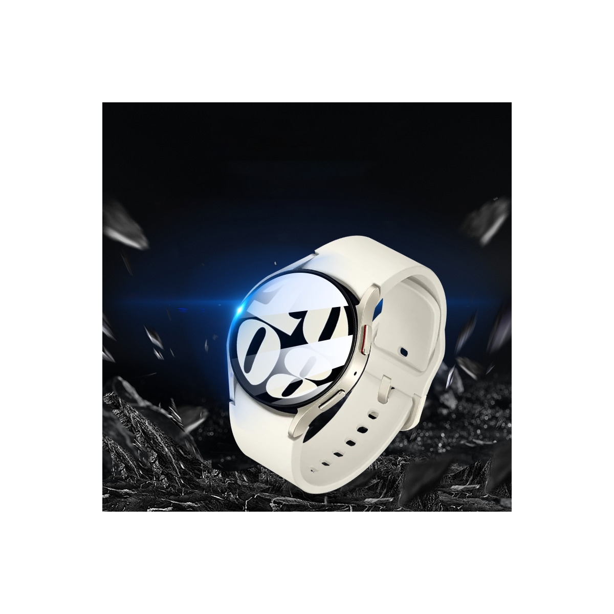 Skjermbeskytter i herdet glass til Samsung Galaxy Watch 6 - 2 stk 44 mm