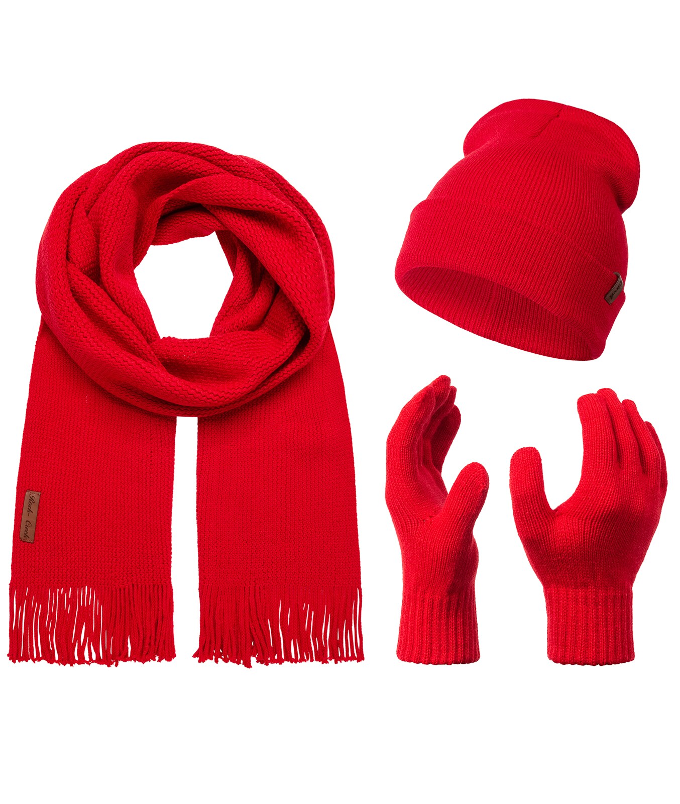 Rock Creek Schal Mütze Handschuhe Set Winterset