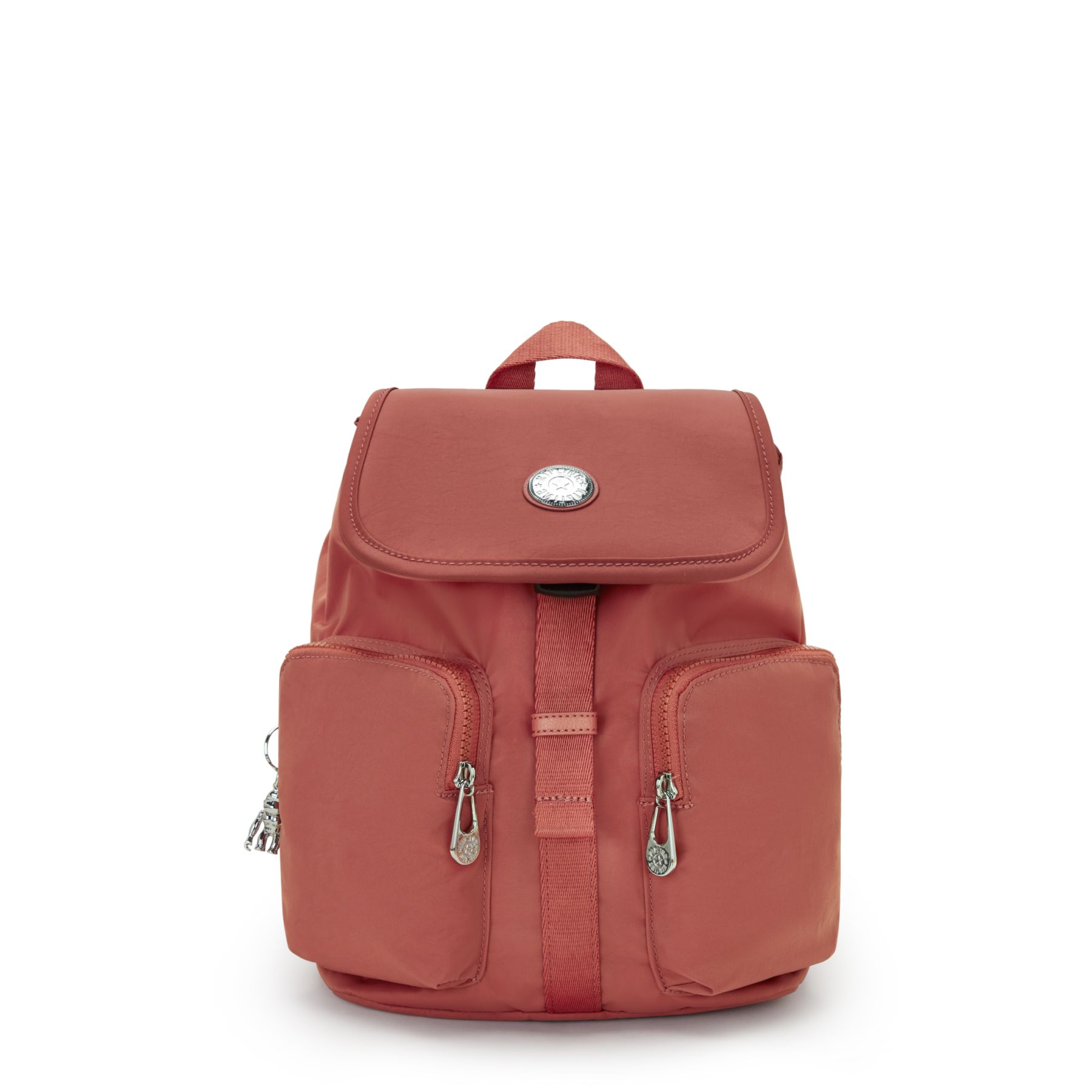 ANTO S Petit sac à dos avec cordon de serrage et poches avant - Grand Rose