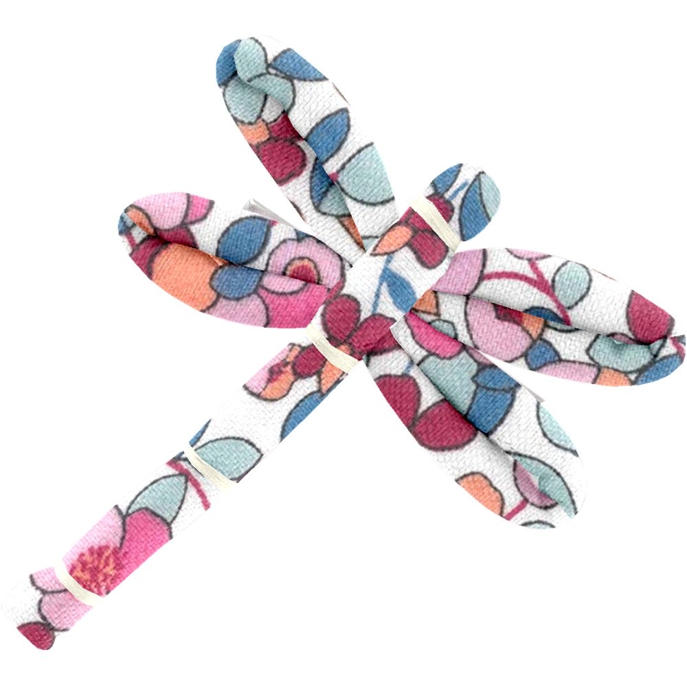Barrette Libellule Boutons Rose