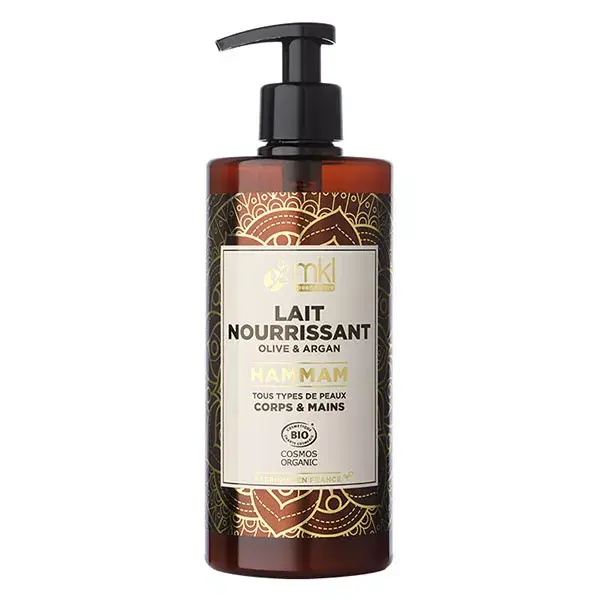 Loção Corporal e para Mãos Nutritiva Hammam com Oliva e Argan Orgânica MKL Green Nature, 400ml