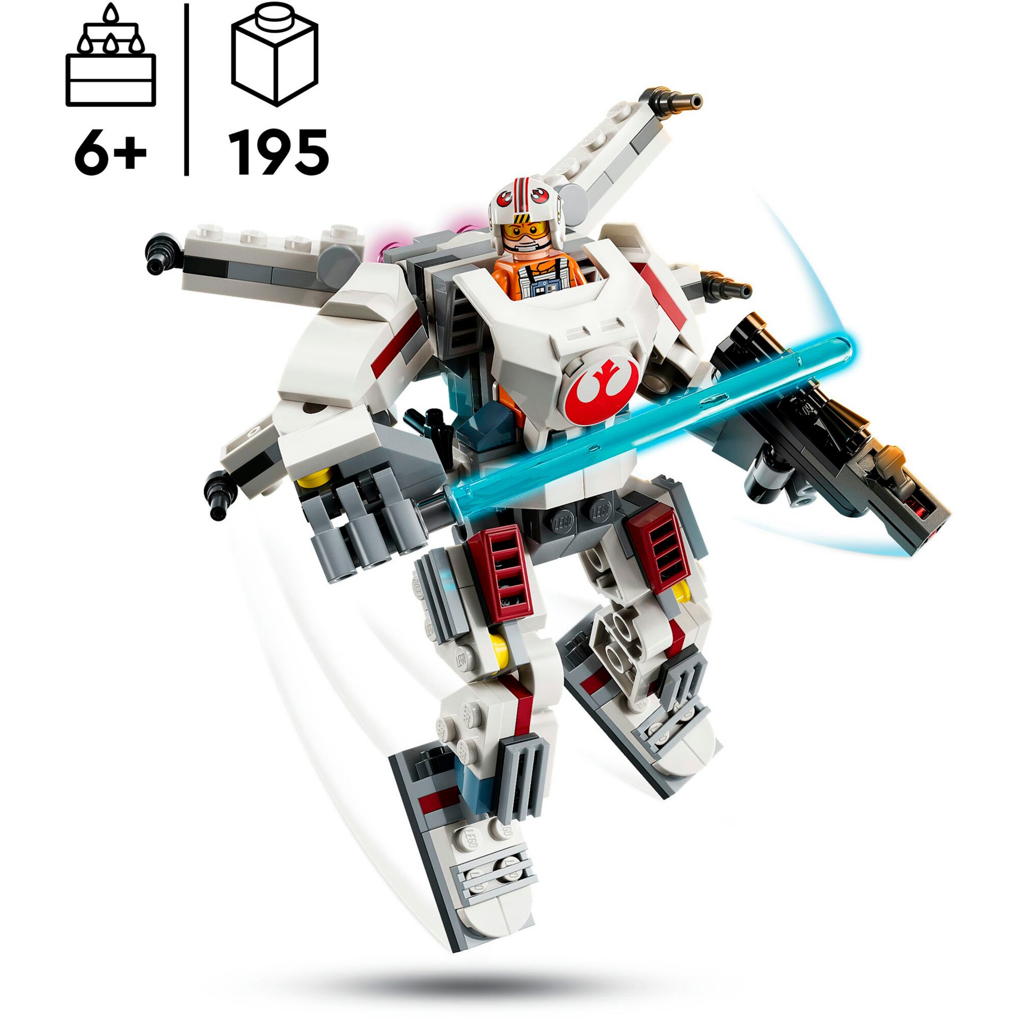 LEGO Konstruktionsspielzeug Star Wars Luke Skywalkers X-Wing Mech