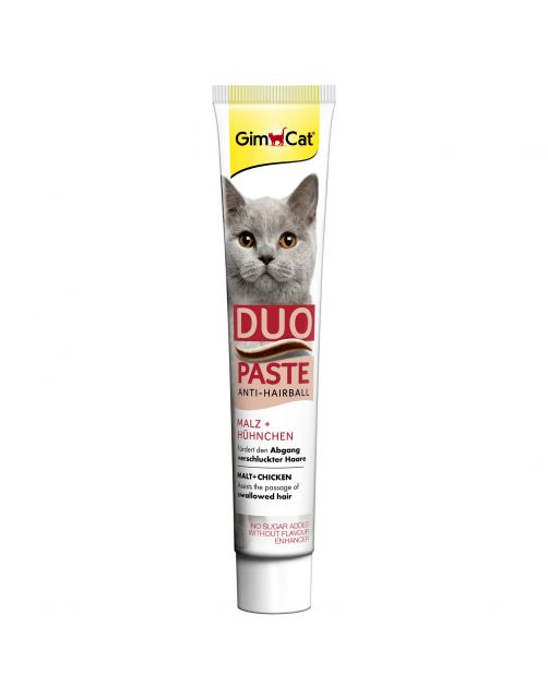Gimcat Duo-Pasta - Kattensnack - Kip Mout 50 g Anti-Hairball