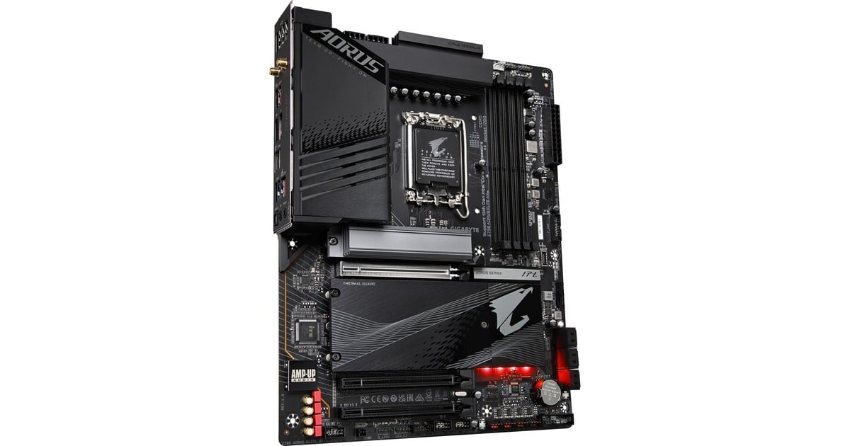 GIGABYTEZ790 AORUS ELITE AX socket 1700 moederbord  (Zwart, RAID, 2,5Gb-LAN, WLAN, BT, Sound, ATX)