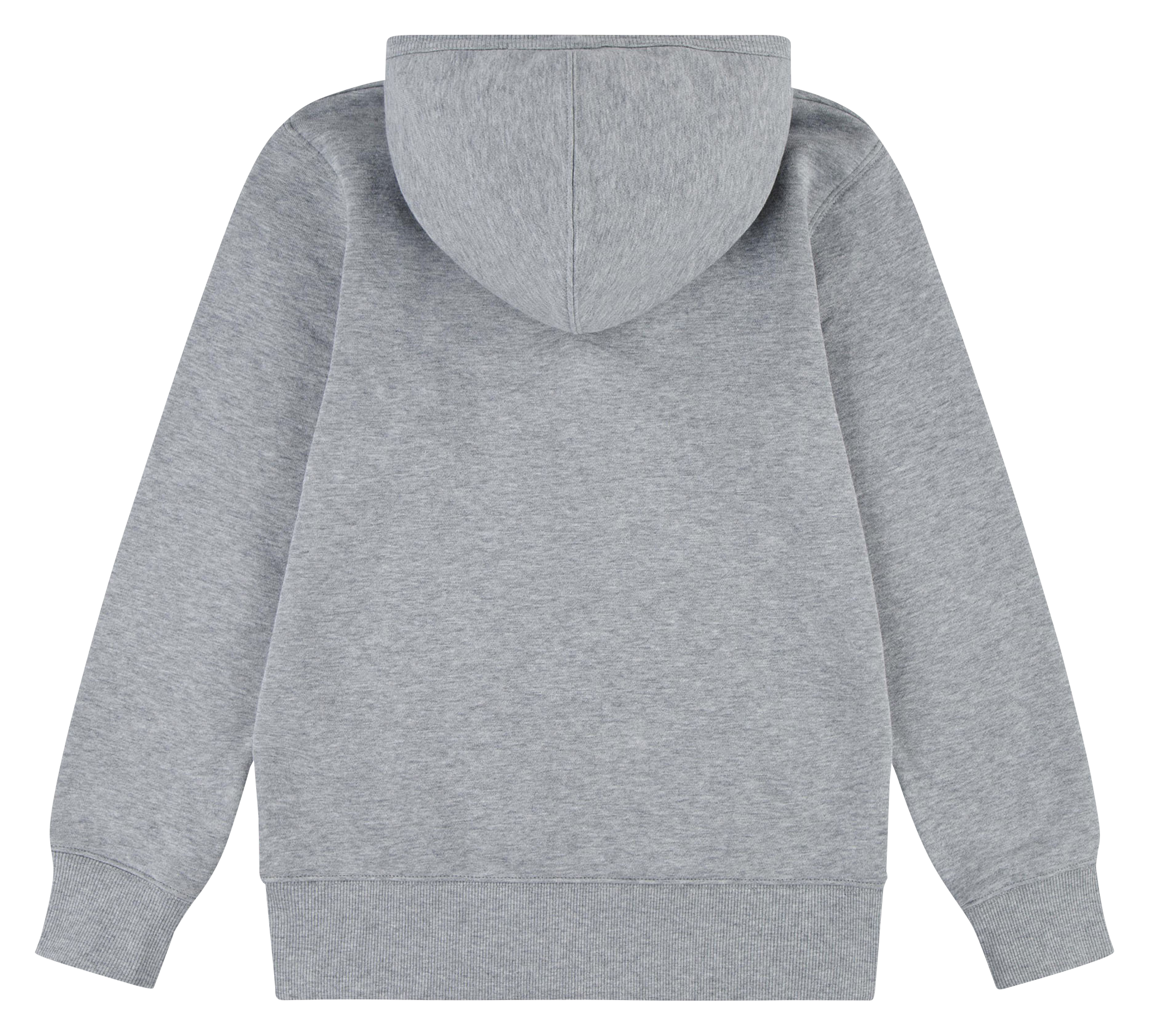 Sweat à capuche droit en coton mélangé | Gris