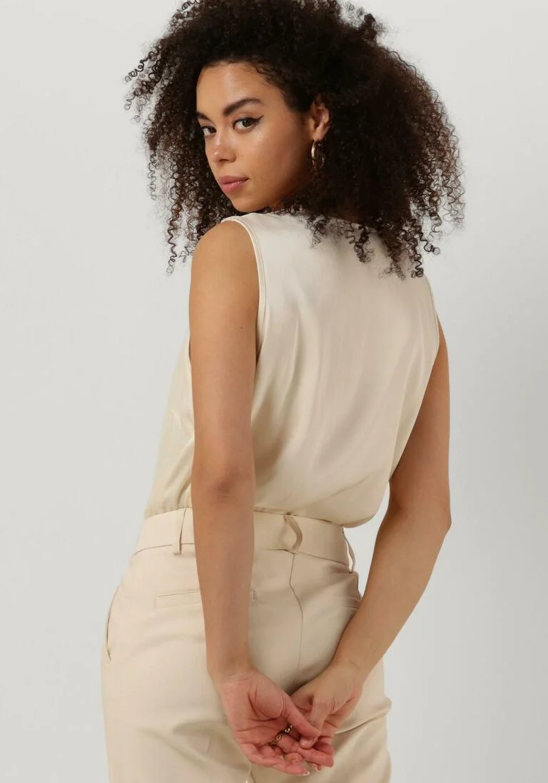 SUMMUM witte summum top top silky satin (2s2792)