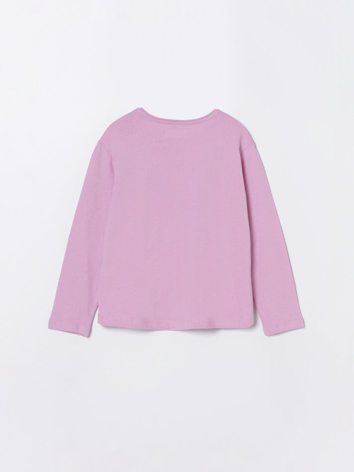 Pacote com 2 camisetas estampadas - Rosa Delavado
