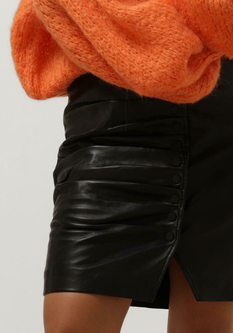 EST\\'SEVEN zwarte est'seven minirok est&rsquo;button skit bunchen