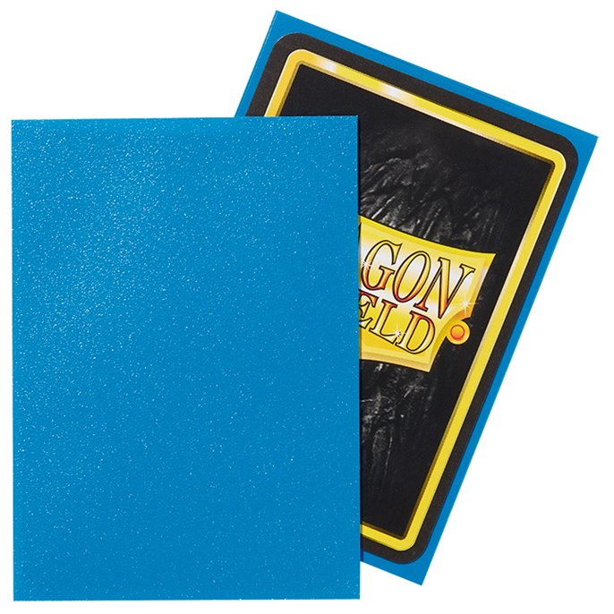 Protège-cartes : 63x88mm Matte Sapphire Dragon Shield - Lot de 100