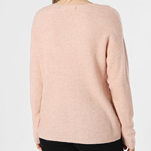 Pull Femme Col V Lefile Rose