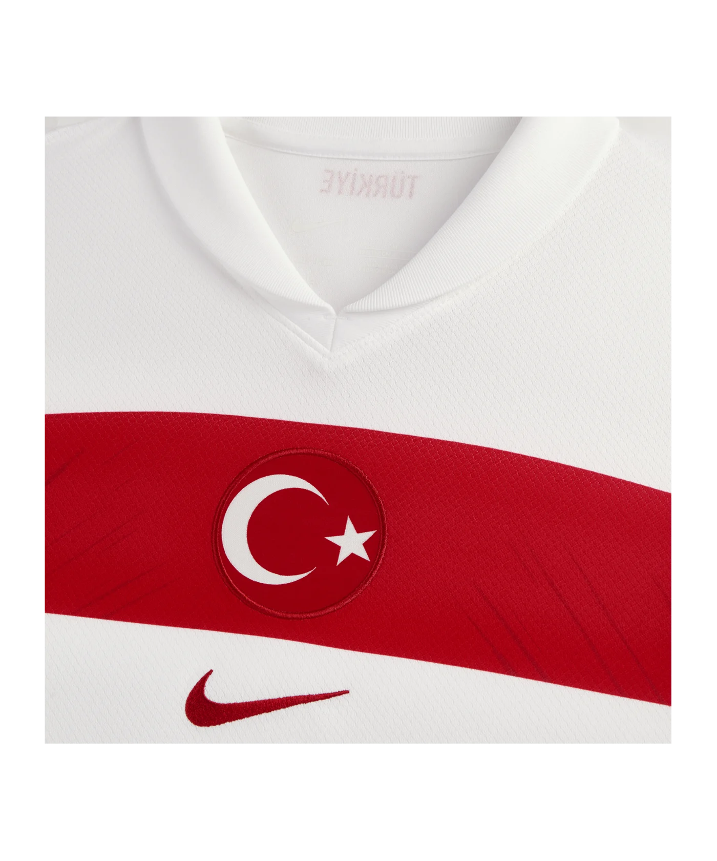 Nike Türkei Trikot Home EM 2024 Kids Weiss Rot Rot F100