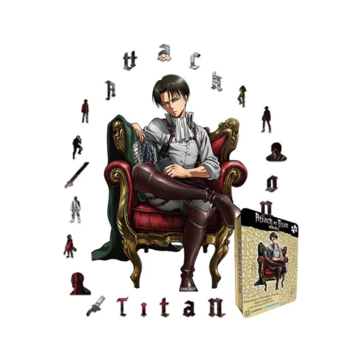 Crafthub Attack on Titan puslespill (Levi Ackerman)