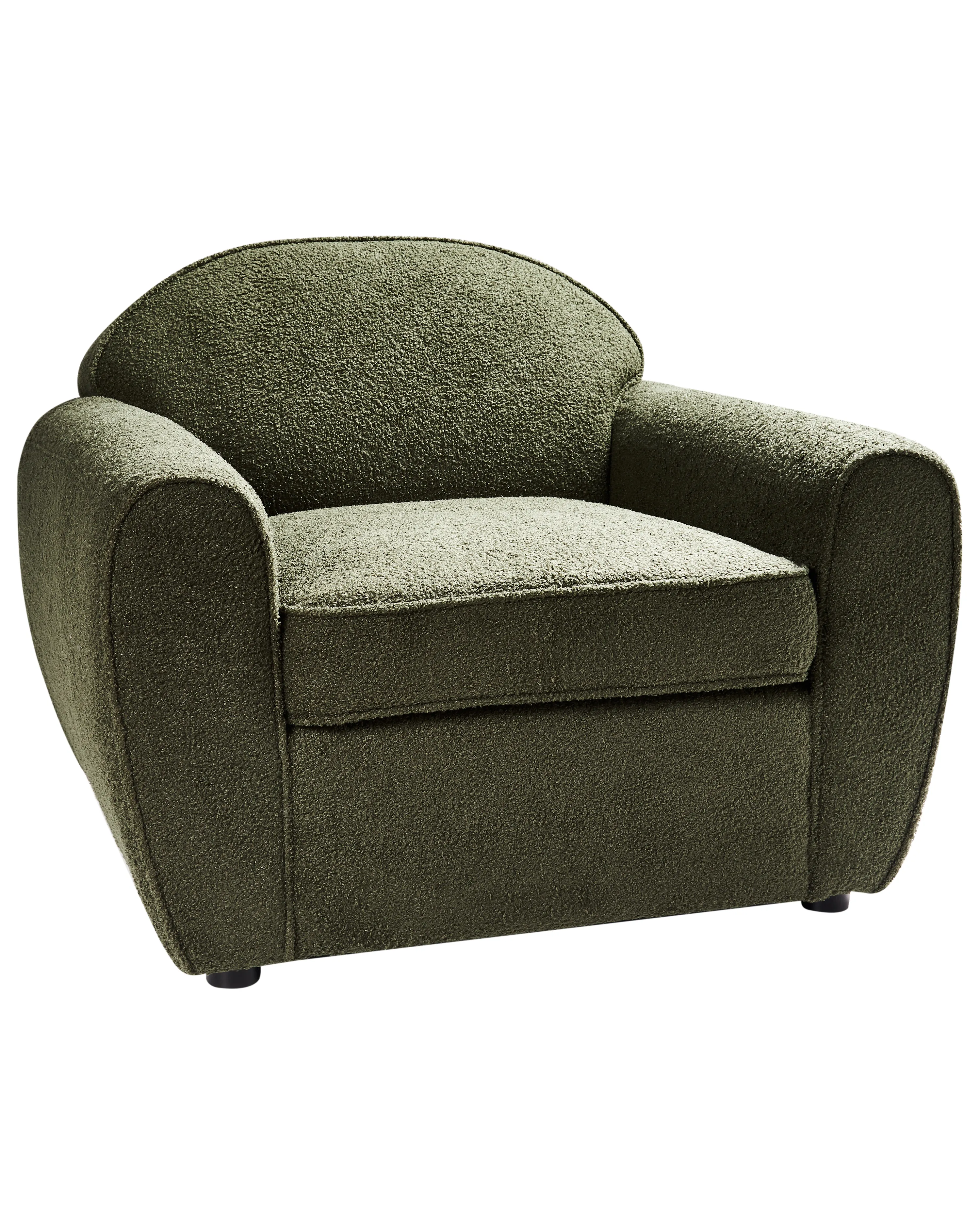 Fauteuil ELLEDE Bouclé Donkergroen