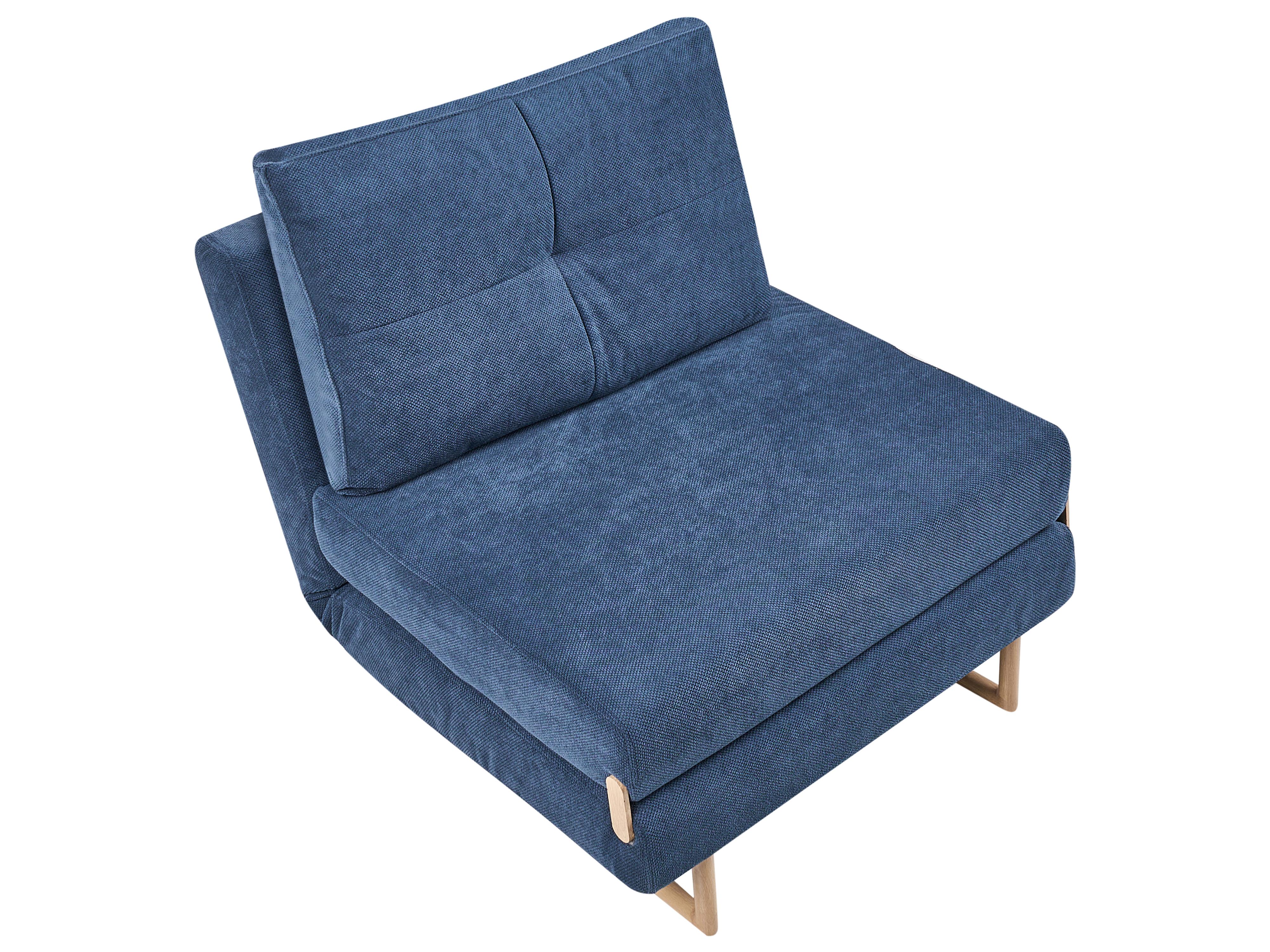 Eenpersoons slaapbank JERSLEV Stof Blauw