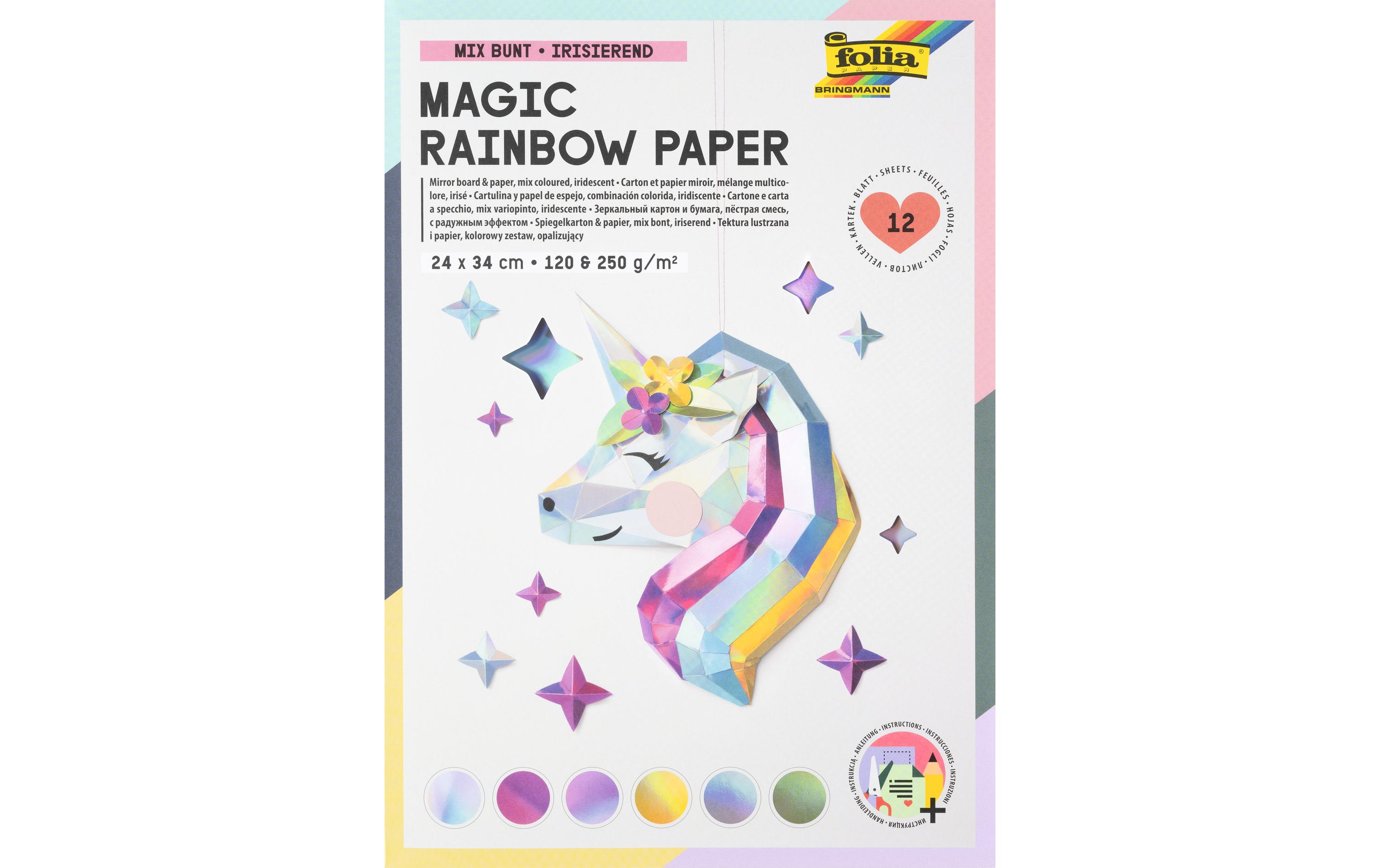 Bastelpapier Motivblock 24 x 34 cmBastelblock Rainbow