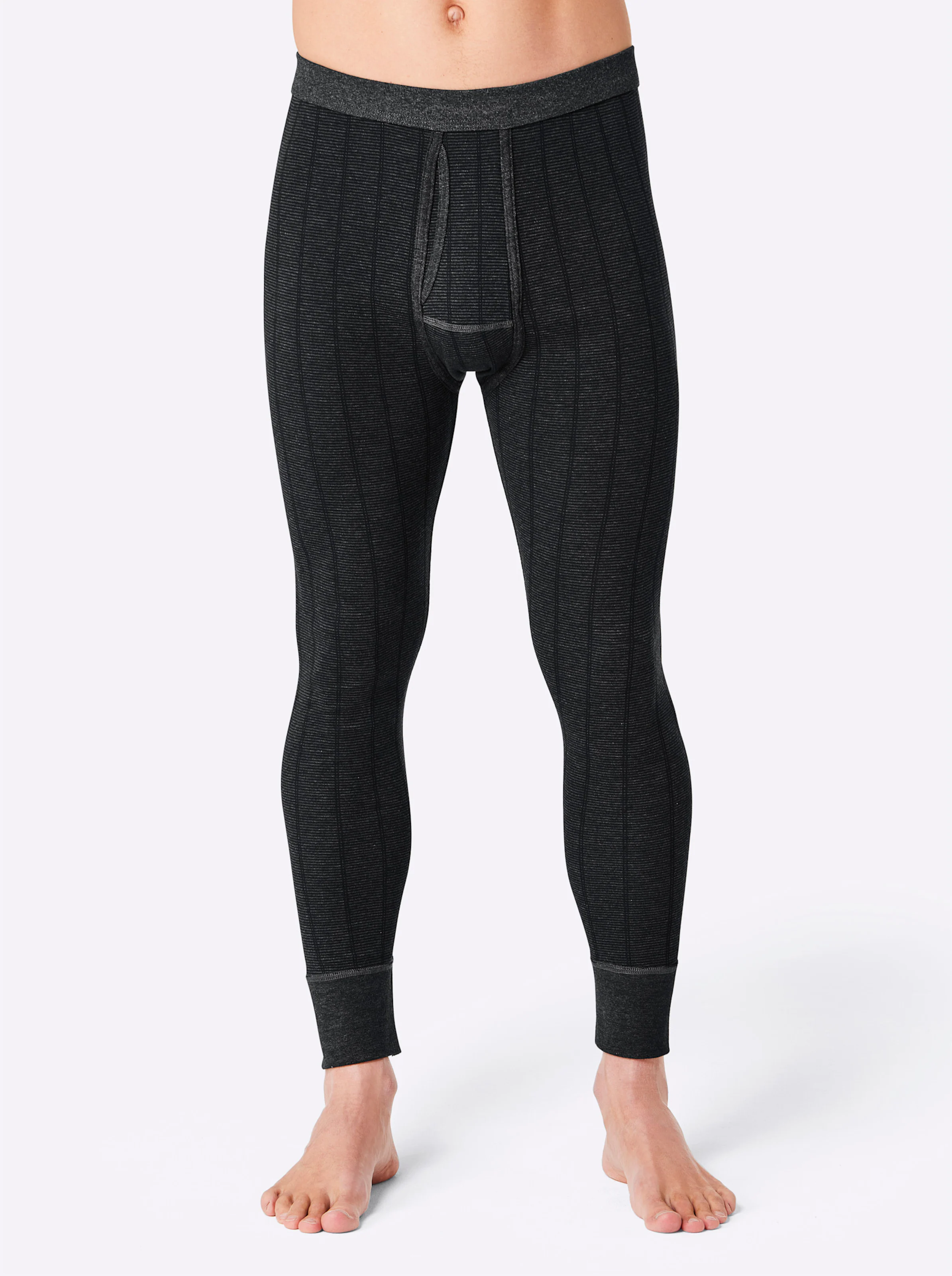 Hose lang in anthrazit + grau