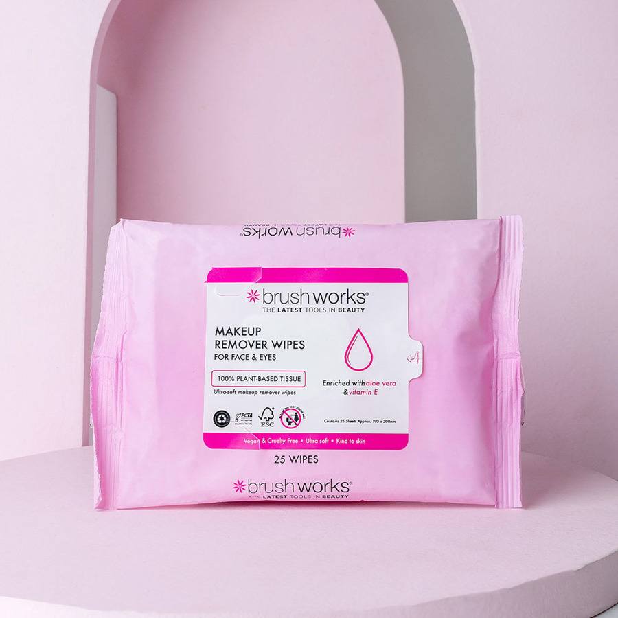 Brushworks Makeup Remover Wipes 25pcs