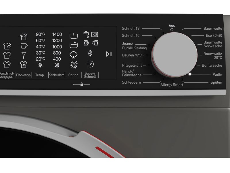 Sharp Waschmaschine ES-MNFL814CAA-CH Links Frontloader mit 8 kg Ladekapazität