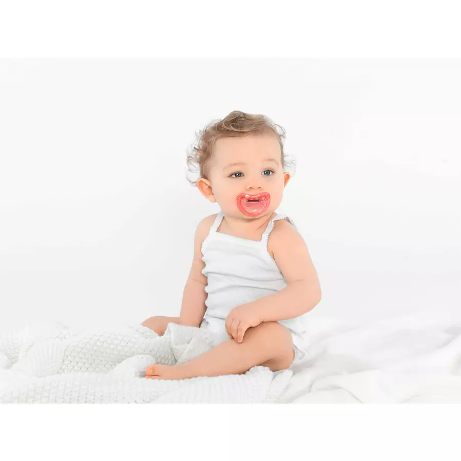 CURAPROX baby Schnuller Gr. 2 ab dem 10. Monat in coral, duo