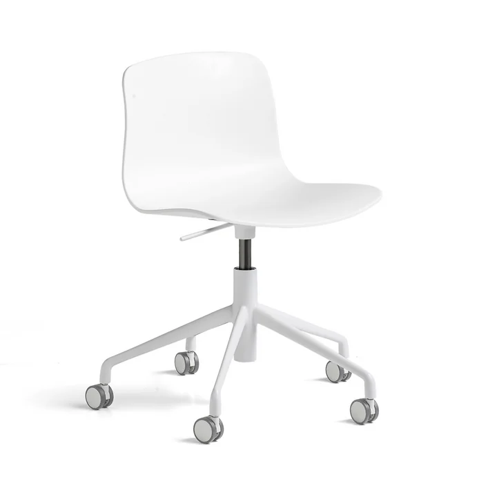HAY - About A Chair AAC 50 mit Gaslift, Aluminium weiss / white 2.0