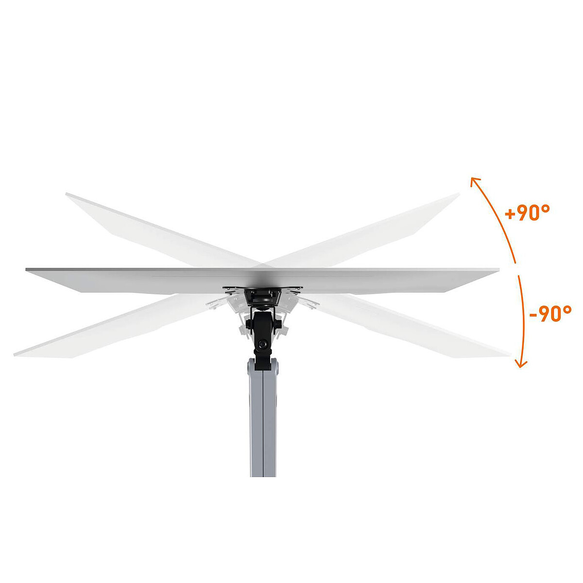 Durable Support de moniteur Select Plus pour 1 écran avec double système de fixation
